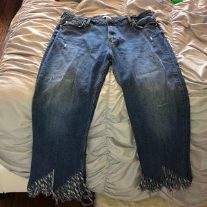 Flare bottom jeans